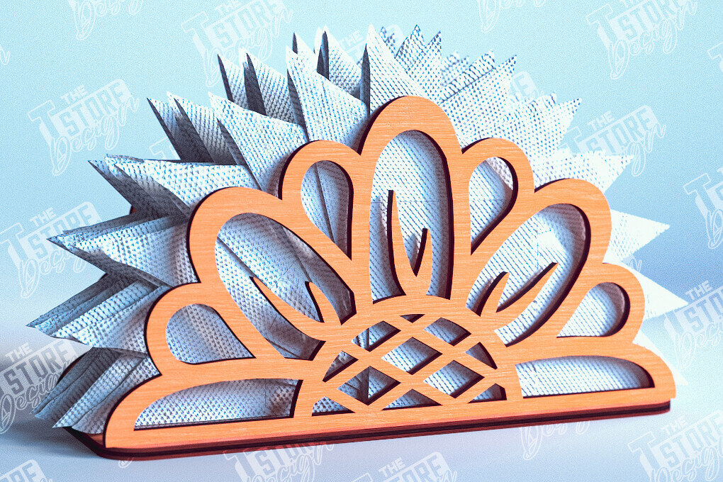 Intra απο ξύλο plywood 3mm-4mm πάχος – Θήκη χαρτοπετσέτας για την ημέρα των ευχαριστιών | Αρχείο CNC Δίασταση  20x20 cm INTRAFABR-103791257