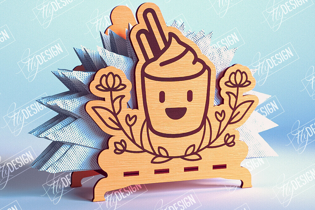 Intra απο ξύλο plywood 3mm-4mm πάχος – Θήκη χαρτοπετσέτας για την ημέρα των ευχαριστιών | Αρχείο CNC Δίασταση  20x20 cm INTRAFABR-103787923