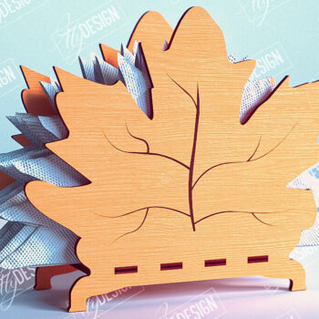 Intra απο ξύλο plywood 3mm-4mm πάχος – Θήκη χαρτοπετσέτας για την ημέρα των ευχαριστιών | Αρχείο CNC Δίασταση  20x20 cm INTRAFABR-103787949 - Image 1