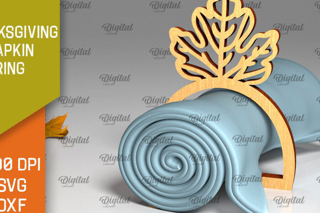 Intra απο ξύλο plywood 3mm-4mm πάχος – Δαχτυλίδι χαρτοπετσέτας των Ευχαριστιών LaserCut  Δίασταση  20x20 cm INTRAFABR-103786358