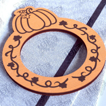 Intra απο ξύλο plywood 3mm-4mm πάχος – Πακέτο με δαχτυλίδια χαρτοπετσέτας για την Ημέρα των Ευχαριστιών | CNC Δίασταση 20x20 cm INTRAFABR-103792155 - Image 8