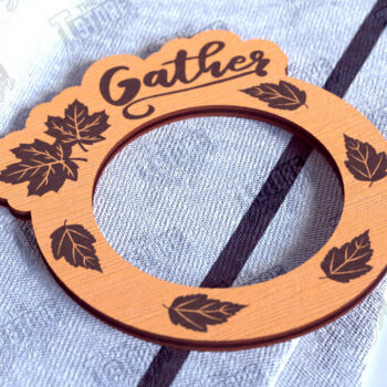 Intra απο ξύλο plywood 3mm-4mm πάχος – Πακέτο με δαχτυλίδια χαρτοπετσέτας για την Ημέρα των Ευχαριστιών | CNC Δίασταση 20x20 cm INTRAFABR-103792155 - Image 10