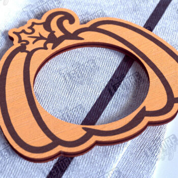 Intra απο ξύλο plywood 3mm-4mm πάχος – Δαχτυλίδια χαρτοπετσέτας ημέρας των ευχαριστιών | Αρχείο CNC Δίασταση 20x20 cm INTRAFABR-103791916 - Image 1