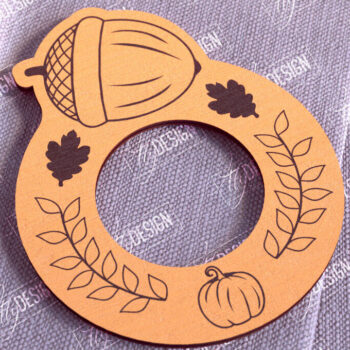 Intra απο ξύλο plywood 3mm-4mm πάχος – Δαχτυλίδια χαρτοπετσέτας Ευχαριστιών V.1 Bundle|CNC Δίασταση  20x20 cm INTRAFABR-103789670 - Image 2