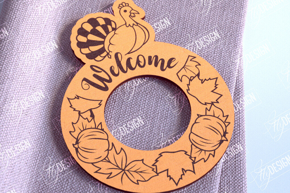 Intra απο ξύλο plywood 3mm-4mm πάχος – Δαχτυλίδια Χαρτοπετσέτας Ευχαριστιών V.1 | Αρχείο CNC Δίασταση  20x20 cm INTRAFABR-103789560