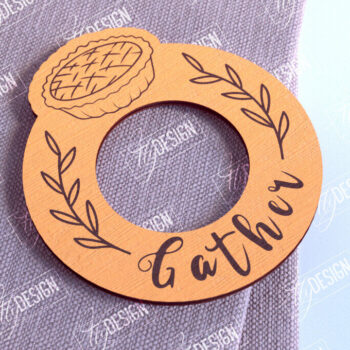 Intra απο ξύλο plywood 3mm-4mm πάχος – Δαχτυλίδια Χαρτοπετσέτας Ευχαριστιών V.1 | Αρχείο CNC Δίασταση 20x20 cm INTRAFABR-103789501 - Image 1