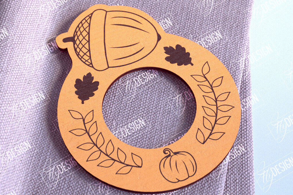 Intra απο ξύλο plywood 3mm-4mm πάχος – Δαχτυλίδια Χαρτοπετσέτας Ευχαριστιών V.1 | Αρχείο CNC Δίασταση  20x20 cm INTRAFABR-103789507