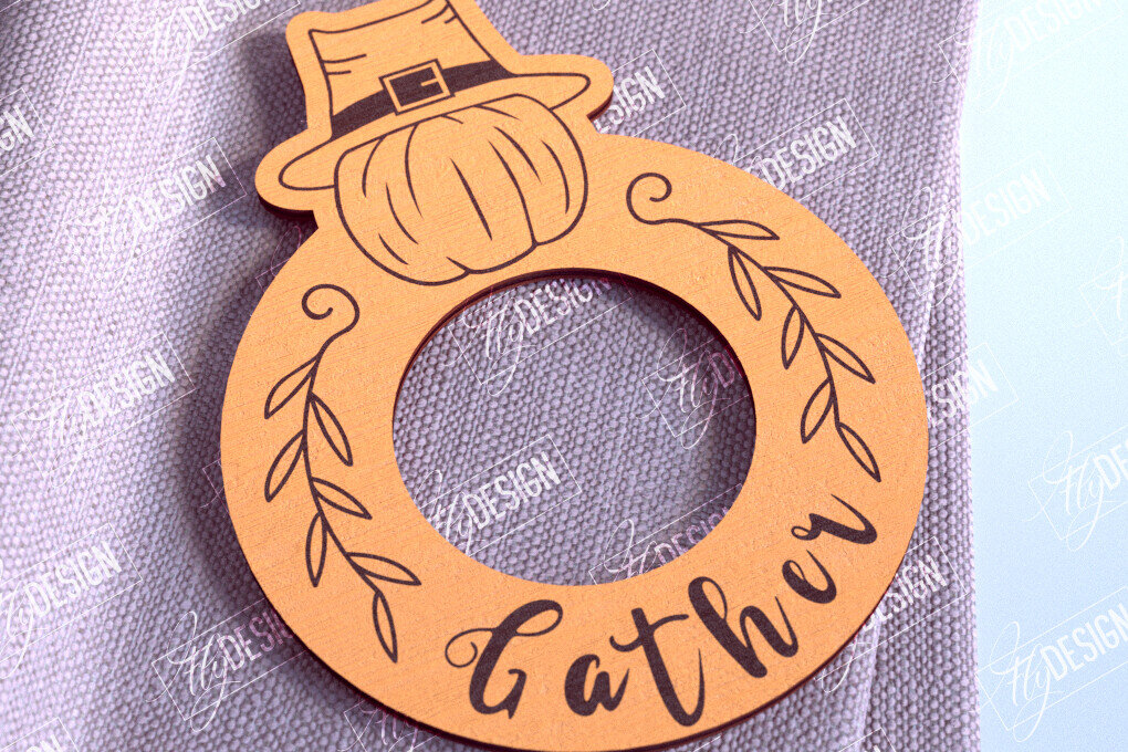 Intra απο ξύλο plywood 3mm-4mm πάχος – Δαχτυλίδια Χαρτοπετσέτας Ευχαριστιών V.1 | Αρχείο CNC Δίασταση  20x20 cm INTRAFABR-103789514