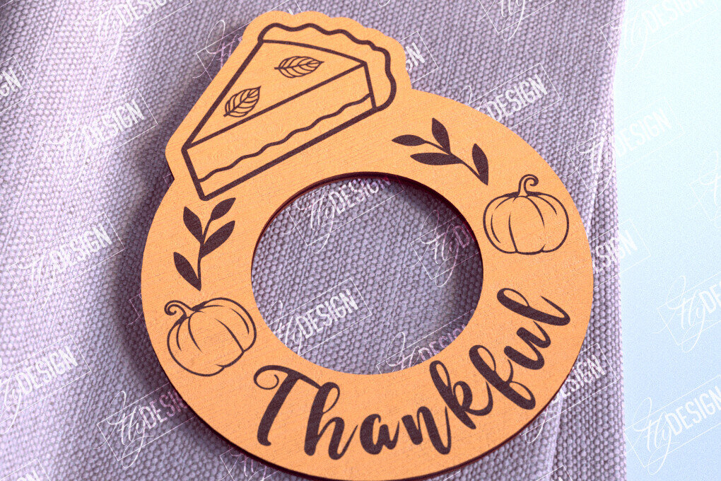 Intra απο ξύλο plywood 3mm-4mm πάχος – Δαχτυλίδια Χαρτοπετσέτας Ευχαριστιών V.1 | Αρχείο CNC Δίασταση  20x20 cm INTRAFABR-103789521