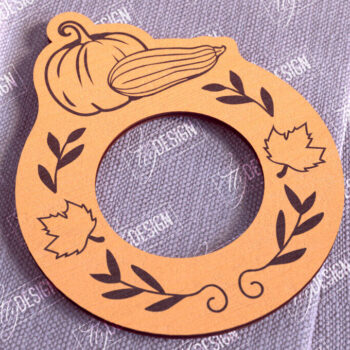 Intra απο ξύλο plywood 3mm-4mm πάχος – Δαχτυλίδια Χαρτοπετσέτας Ευχαριστιών V.1 | Αρχείο CNC Δίασταση  20x20 cm INTRAFABR-103789530 - Image 1