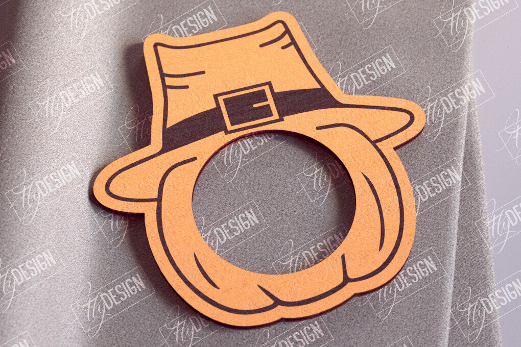 Intra απο ξύλο plywood 3mm-4mm πάχος – Δαχτυλίδια Χαρτοπετσέτας Ευχαριστιών V.2 | Αρχείο CNC Δίασταση  20x20 cm INTRAFABR-103789762