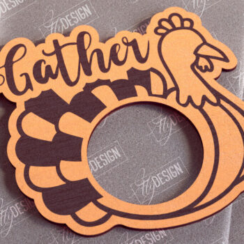 Intra απο ξύλο plywood 3mm-4mm πάχος – Δαχτυλίδια Χαρτοπετσέτας Ευχαριστιών V.2 | Αρχείο CNC Δίασταση 20x20 cm INTRAFABR-103789768 - Image 1