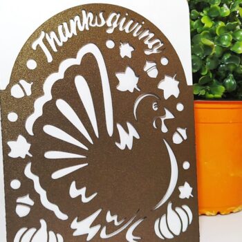 Intra απο ξύλο plywood 3mm-4mm πάχος – Κάρτα τσέπης ημέρας των ευχαριστιών Δίασταση  20x20 cm INTRAFABR-41173558 - Image 2