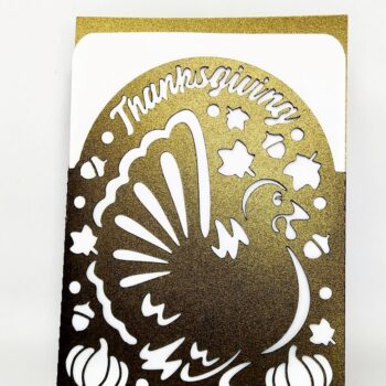 Intra απο ξύλο plywood 3mm-4mm πάχος – Κάρτα τσέπης ημέρας των ευχαριστιών Δίασταση  20x20 cm INTRAFABR-41173558 - Image 3