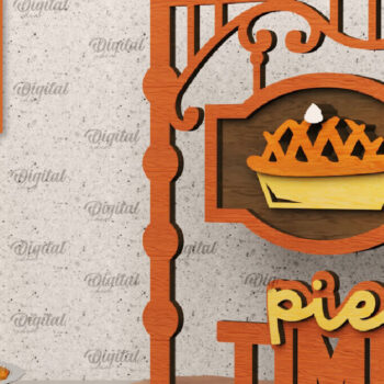 Intra απο ξύλο plywood 3mm-4mm πάχος – Πακέτο Laser Standing Decor για την Ημέρα των Ευχαριστιών Δίασταση  20x20 cm INTRAFABR-105940490 - Image 3