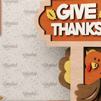 Intra απο ξύλο plywood 3mm-4mm πάχος – Πακέτο Laser Standing Decor για την Ημέρα των Ευχαριστιών Δίασταση  20x20 cm INTRAFABR-105940490 - Image 4