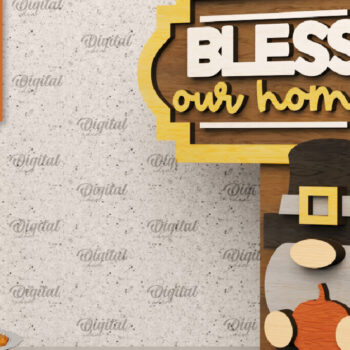 Intra απο ξύλο plywood 3mm-4mm πάχος – Πακέτο Laser Standing Decor για την Ημέρα των Ευχαριστιών Δίασταση  20x20 cm INTRAFABR-105940490 - Image 7