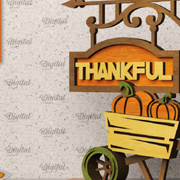 Intra απο ξύλο plywood 3mm-4mm πάχος – Πακέτο Laser Standing Decor για την Ημέρα των Ευχαριστιών Δίασταση  20x20 cm INTRAFABR-105940490 - Image 8