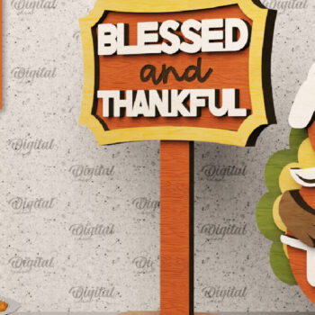 Intra απο ξύλο plywood 3mm-4mm πάχος – Πακέτο Laser Standing Decor για την Ημέρα των Ευχαριστιών Δίασταση  20x20 cm INTRAFABR-105940490 - Image 9