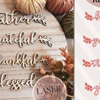 Intra απο ξύλο plywood 3mm-4mm πάχος – Πίνακας Ευχαριστιών Λέξεις Δίασταση  45x45 cm INTRAFABR-72640303 - Image 5