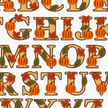 Intra απο ξύλο plywood 3mm-4mm πάχος – Thanksgiving Thankful Alphabet 3D Δίασταση  20x20 cm INTRAFABR-108559968 - Image 2