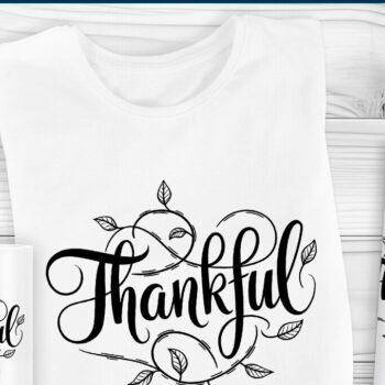 Intra απο ξύλο plywood 3mm-4mm πάχος – Ημέρα των Ευχαριστιών Thankful Δίασταση  20x20 cm INTRAFABR-109567944 - Image 2