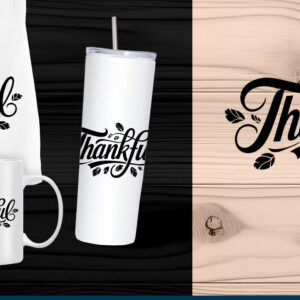 Intra απο ξύλο plywood 3mm-4mm πάχος – Ημέρα των Ευχαριστιών Thankful Δίασταση  20x20 cm INTRAFABR-109567588