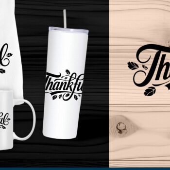 Intra απο ξύλο plywood 3mm-4mm πάχος – Ημέρα των Ευχαριστιών Thankful Δίασταση 20x20 cm INTRAFABR-109567588 - Image 1