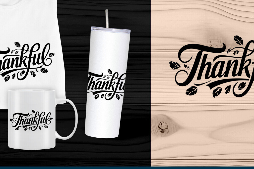 Intra απο ξύλο plywood 3mm-4mm πάχος – Ημέρα των Ευχαριστιών Thankful Δίασταση  20x20 cm INTRAFABR-109567588