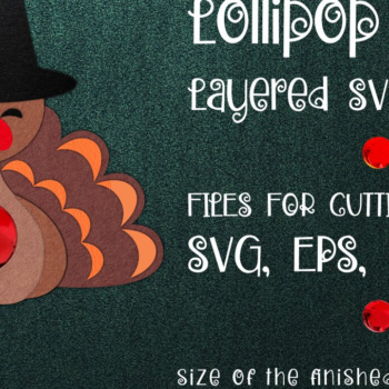 Intra απο ξύλο plywood 3mm-4mm πάχος – Ημέρα των Ευχαριστιών Τουρκία Lollipop Holder Δίασταση  20x20 cm INTRAFABR-15203317 - Image 1