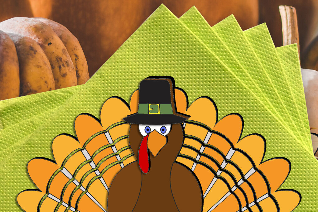 Intra απο ξύλο plywood 3mm-4mm πάχος – Βάση στήριξης χαρτοπετσέτας γαλοπούλας ημέρας των ευχαριστιών Δίασταση  20x20 cm INTRAFABR-106261164