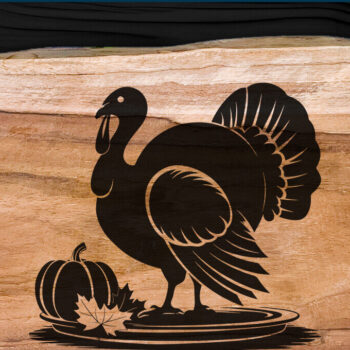 Intra απο ξύλο plywood 3mm-4mm πάχος – Κοπή λέιζερ Τουρκίας για την Ημέρα των Ευχαριστιών Δίασταση 20x20 cm INTRAFABR-107925011 - Image 3