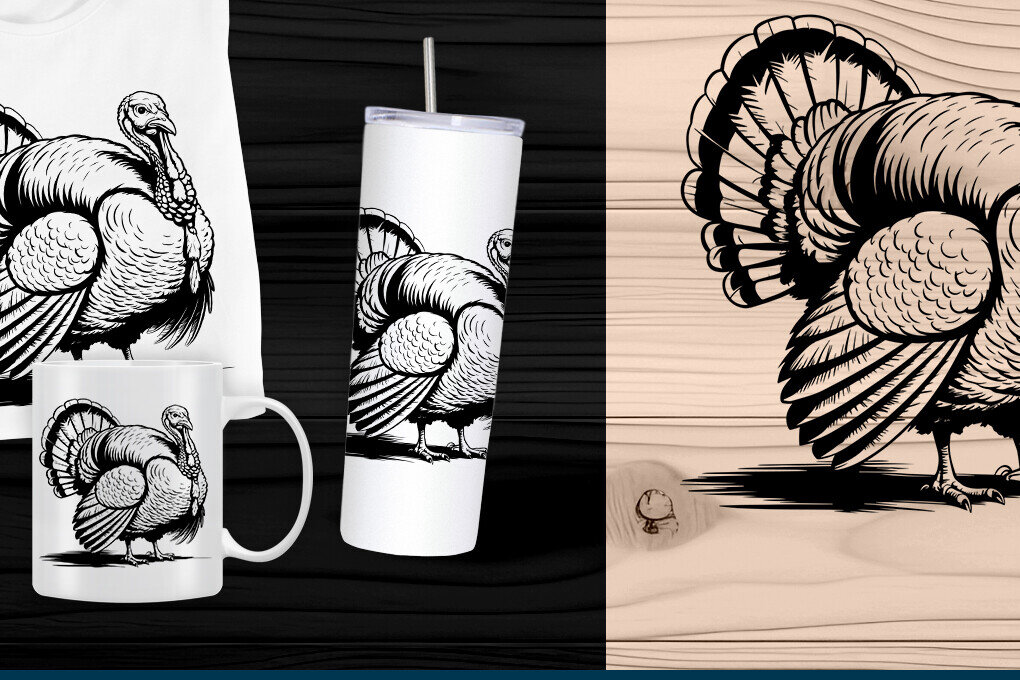 Intra απο ξύλο plywood 3mm-4mm πάχος – Κοπή λέιζερ Τουρκίας για την Ημέρα των Ευχαριστιών Δίασταση  20x20 cm INTRAFABR-107925245