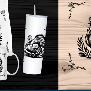 Intra απο ξύλο plywood 3mm-4mm πάχος – Κοπή λέιζερ Τουρκίας για την Ημέρα των Ευχαριστιών Δίασταση 20x20 cm INTRAFABR-107925541 - Image 1