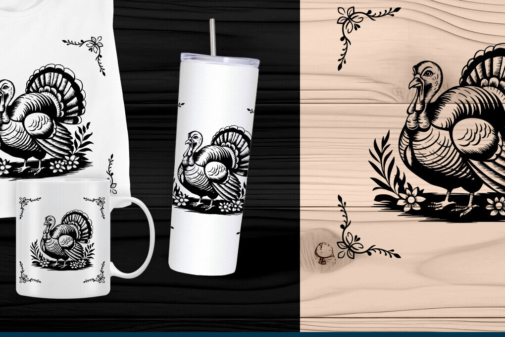 Intra απο ξύλο plywood 3mm-4mm πάχος – Κοπή λέιζερ Τουρκίας για την Ημέρα των Ευχαριστιών Δίασταση  20x20 cm INTRAFABR-107925541