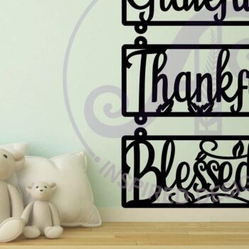 Intra απο ξύλο plywood 3mm-4mm πάχος – Σημάδι τοίχου ημέρας των ευχαριστιών Ευγνώμων Δίασταση  40x30 cm INTRAFABR-103266470 - Image 2