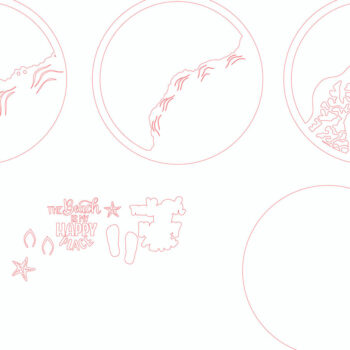 Intra απο ξύλο plywood 3mm-4mm πάχος – The Beach is My Happy Place - Break Jhon Δίασταση  20x20 cm INTRAFABR-95035418 - Image 4