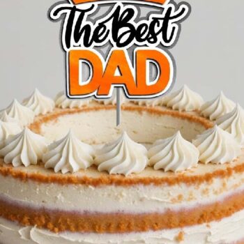Intra απο ξύλο plywood 3mm-4mm πάχος – The Best Dad Topper Cake Topper Δίασταση 20x20 cm INTRAFABR-124402570 - Image 4