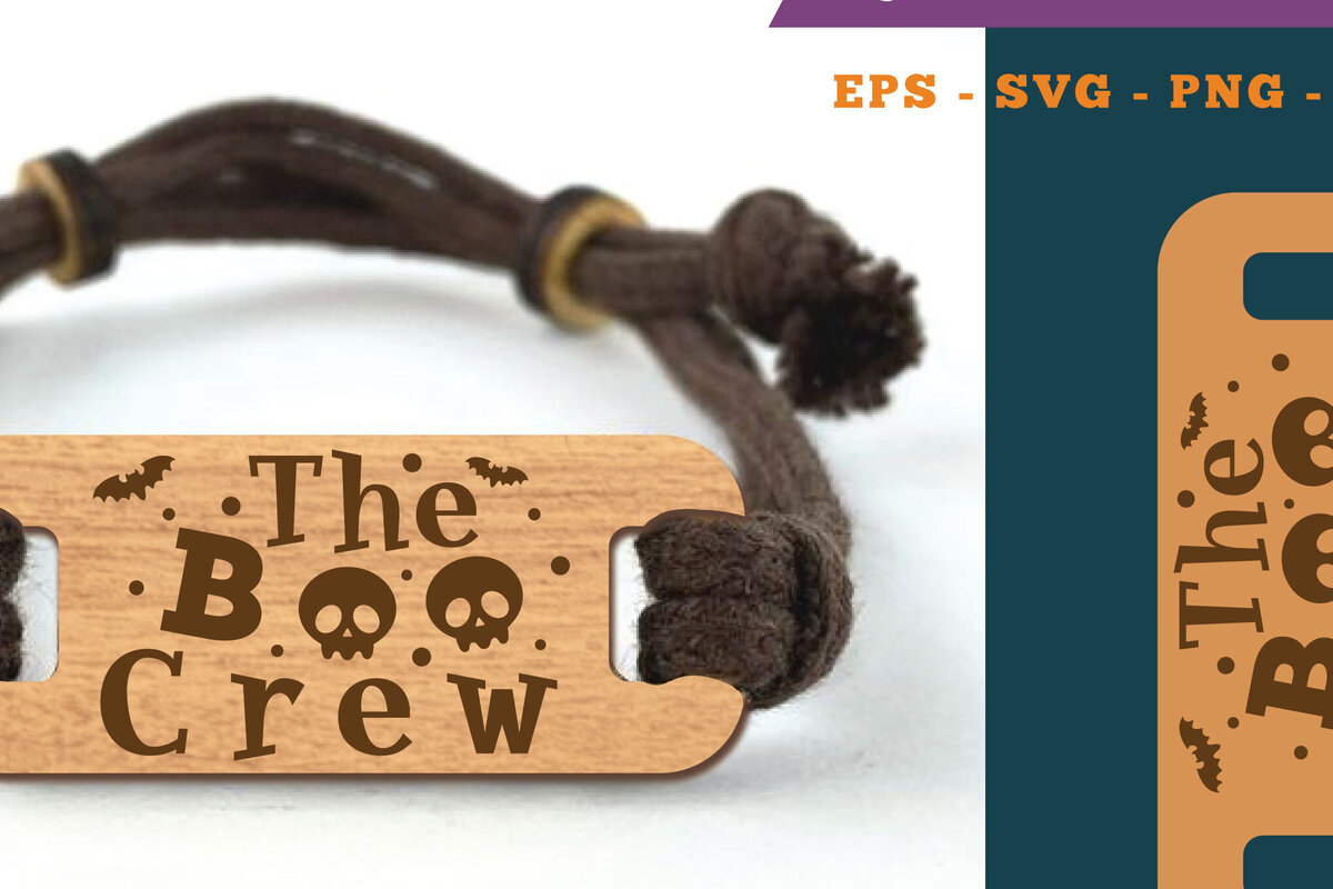 Intra απο ξύλο plywood 3mm-4mm πάχος – Το βραχιόλι Boo Crew 1 Δίασταση  20x20 cm INTRAFABR-110080259