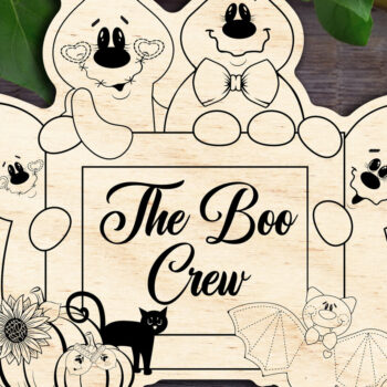 Intra απο ξύλο plywood 3mm-4mm πάχος – Το Boo Crew V2 Δίασταση 20x20 cm INTRAFABR-30295528 - Image 1