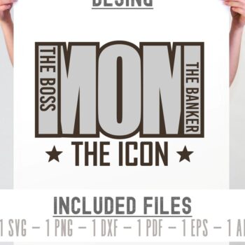 Intra απο ξύλο plywood 3mm-4mm πάχος – Το εικονίδιο Boss Mom Σχεδιασμός Δίασταση  20x20 cm INTRAFABR-112278283 - Image 3