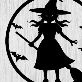 Intra απο ξύλο plywood 3mm-4mm πάχος – The Broomstick Metal Wall Art Laser File Δίασταση  40x30 cm INTRAFABR-102701570 - Image 1