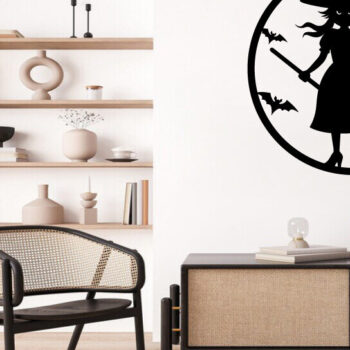 Intra απο ξύλο plywood 3mm-4mm πάχος – The Broomstick Metal Wall Art Laser File Δίασταση  40x30 cm INTRAFABR-102701570 - Image 2