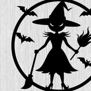 Intra απο ξύλο plywood 3mm-4mm πάχος – The Broomstick Metal Wall Art Laser File Δίασταση  40x30 cm INTRAFABR-102701601 - Image 1