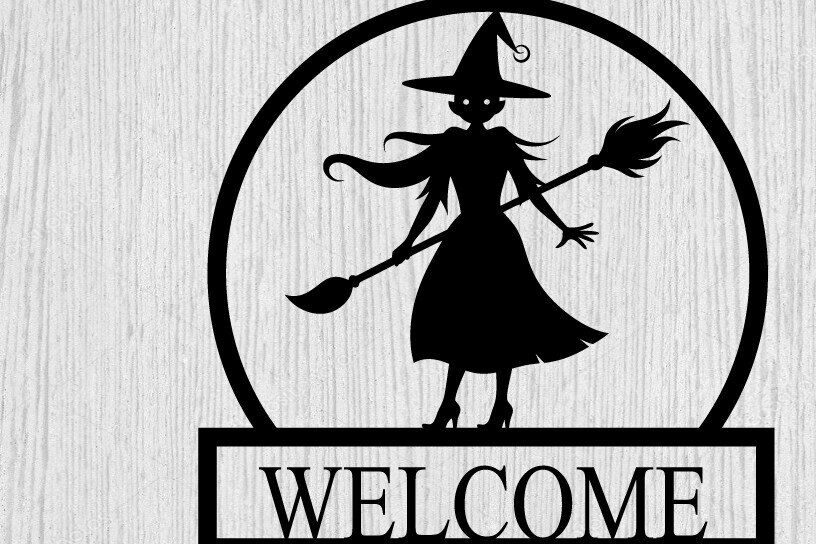 Intra απο ξύλο plywood 3mm-4mm πάχος – The Broomstick Metal Wall Art Laser File Δίασταση  40x30 cm INTRAFABR-102701696