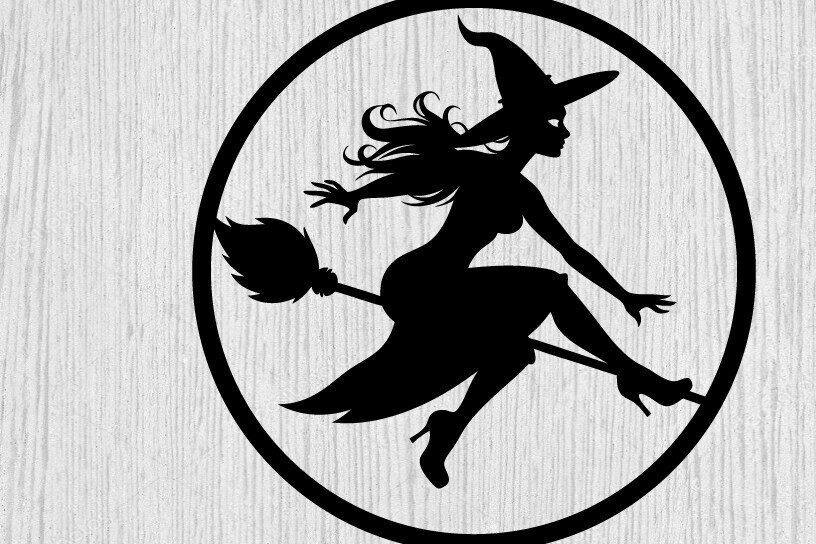 Intra απο ξύλο plywood 3mm-4mm πάχος – The Broomstick Metal Wall Art Laser File Δίασταση  40x30 cm INTRAFABR-102701528