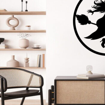 Intra απο ξύλο plywood 3mm-4mm πάχος – The Broomstick Metal Wall Art Laser File Δίασταση  40x30 cm INTRAFABR-102701528 - Image 2