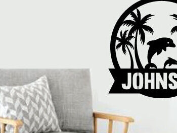 Intra απο ξύλο plywood 3mm-4mm πάχος – The Dolphin Summer Laser Beach Scene Δίασταση  20x20 cm INTRAFABR-75697368 - Image 1