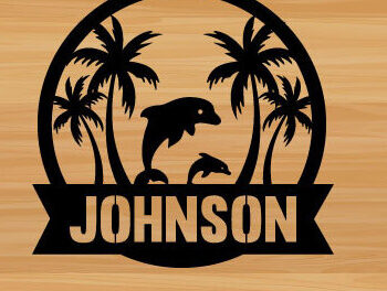 Intra απο ξύλο plywood 3mm-4mm πάχος – The Dolphin Summer Laser Beach Scene Δίασταση  20x20 cm INTRAFABR-75697368 - Image 2