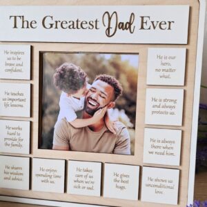 Intra απο ξύλο plywood 3mm-4mm πάχος – The Greatest Dad Ever Frame | Λέιζερ Δίασταση  45x45 cm INTRAFABR-118843630